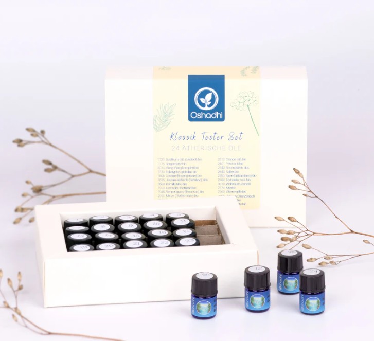 Classic Tester Set 24 essentiële oliën